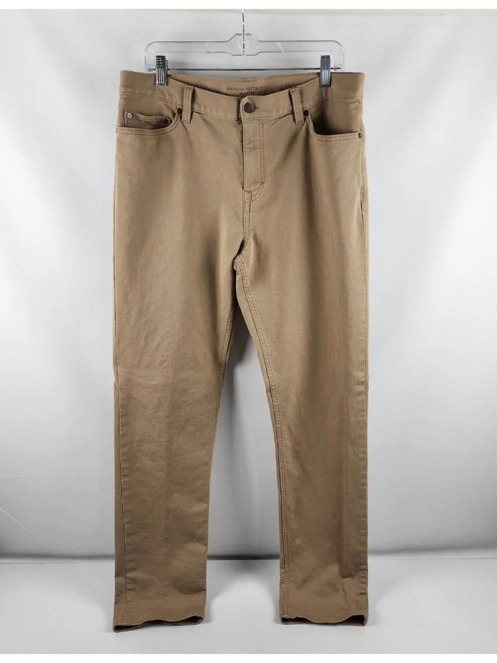 Banana Republic Jeans Mens Tan 34x33 The Traveler Slim Fit Denim